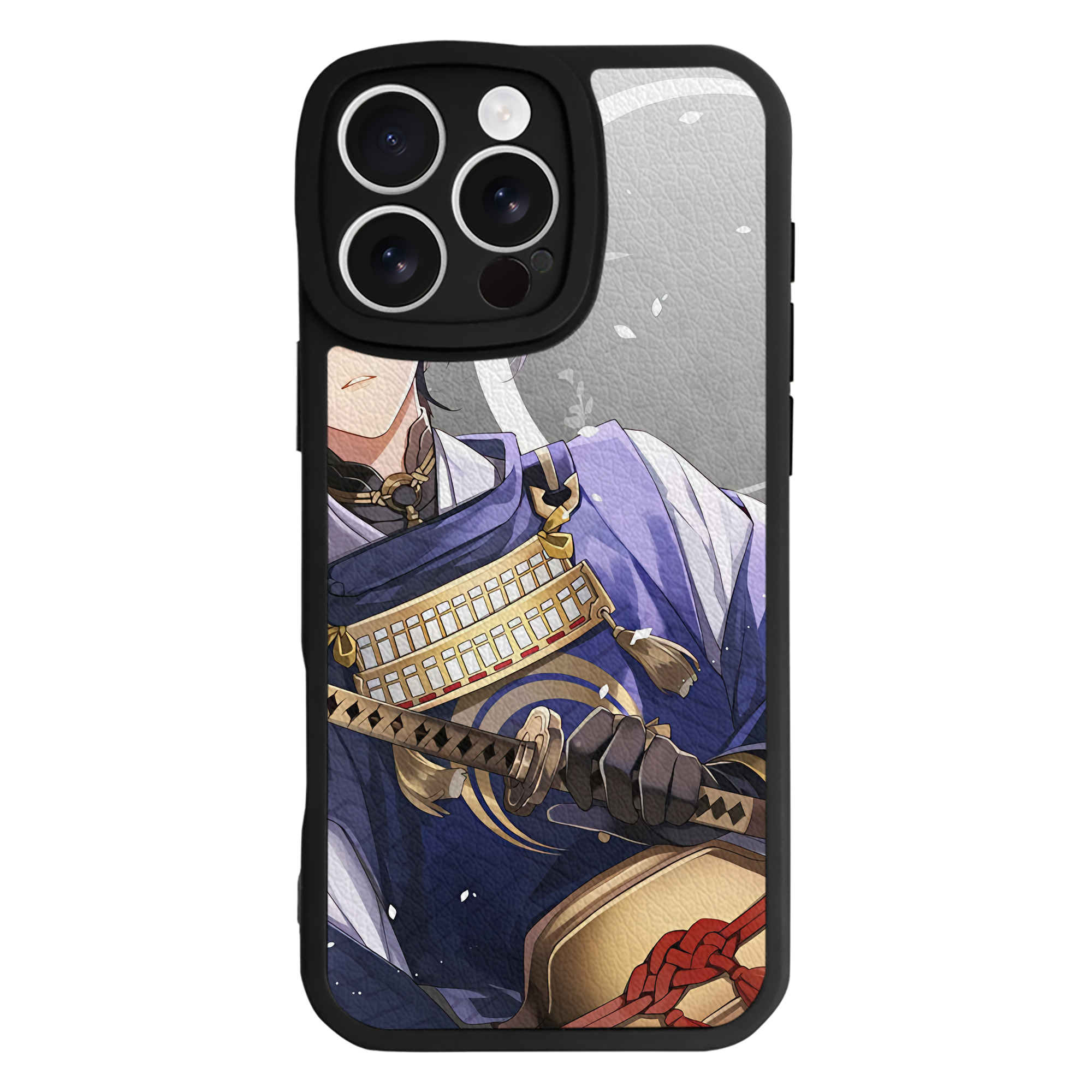 （画像用） 刀剣乱舞 Touken Ranbu 【iPhone 16シリーズ対応】シリコンスマホケース（レザー調） 材質：シリコン